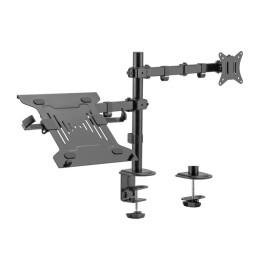 Стойка за монитор с лаптоп стойка Gembird Monitor Mount with Laptop holder - MA-DA-03