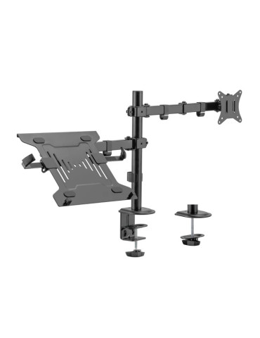 Стойка за монитор с лаптоп стойка Gembird Monitor Mount with Laptop holder - MA-DA-03