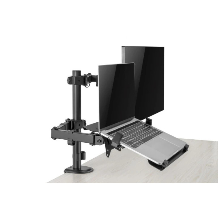 Стойка за монитор с лаптоп стойка Gembird Monitor Mount with Laptop holder - MA-DA-03