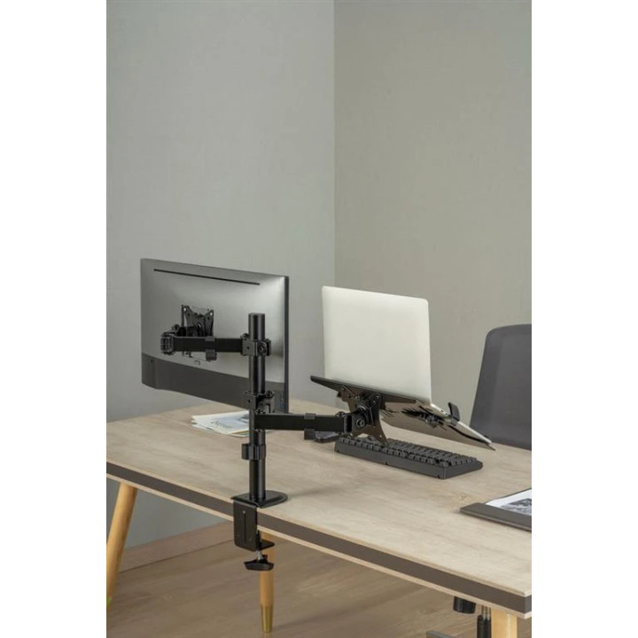 Стойка за монитор с лаптоп стойка Gembird Monitor Mount with Laptop holder - MA-DA-03