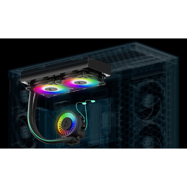Водно охлаждане за процесор Arctic Liquid Freezer III Pro 280 A-RGB Black - ACFRE00183A