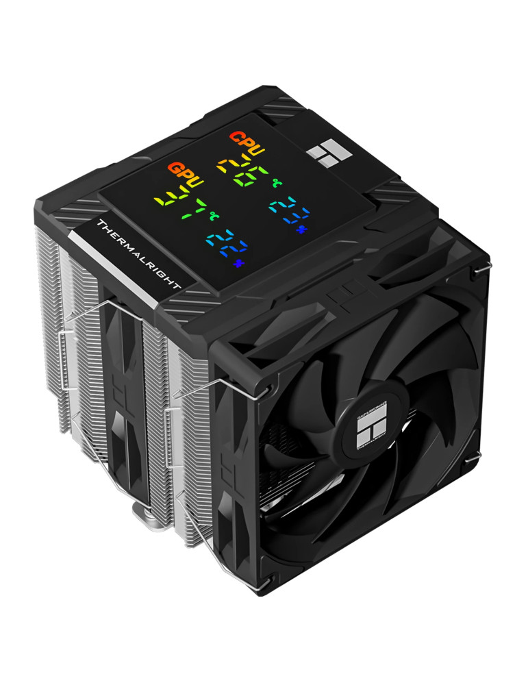 Охладител за процесор Thermalright Peerless Assassin 120 Digital Black, Dual-Tower,LGA1851/AM5 - PEERLESS-ASSASSIN-120-D-BK