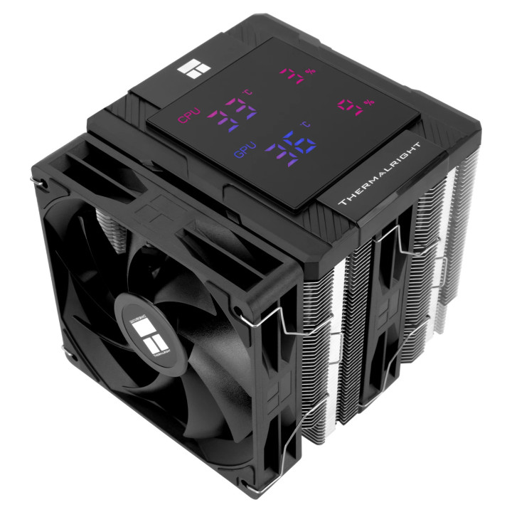 Охладител за процесор Thermalright Peerless Assassin 120 Digital Black, Dual-Tower,LGA1851/AM5 - PEERLESS-ASSASSIN-120-D-BK