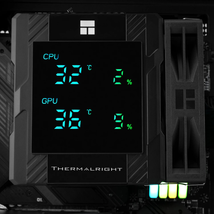 Охладител за процесор Thermalright Peerless Assassin 120 Digital Black, Dual-Tower,LGA1851/AM5 - PEERLESS-ASSASSIN-120-D-BK