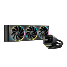 Водно охлаждане за процесор DeepCool LM360 - 2.4 inch IPS Display, Addressable RGB - R-LM360-BKDMMC-1