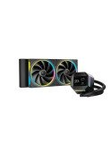 Водно охлаждане за процесор DeepCool LM240, 2.4 inch IPS Display, Addressable RGB - R-LM240-BKDMMC-1