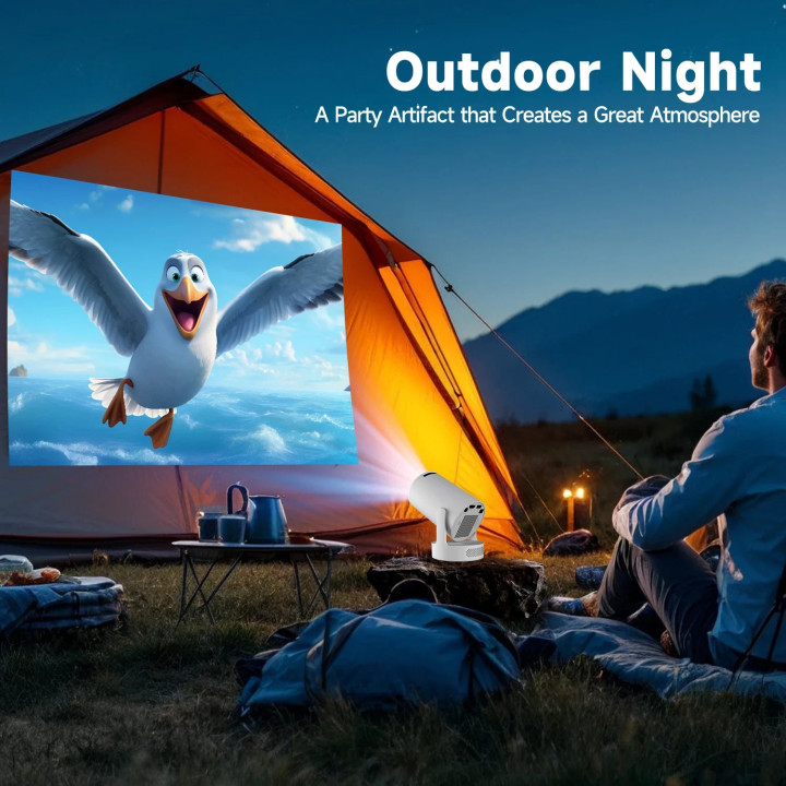 Преносим мултимедиен проектор MagCubic Portable Multimedia Projector HY300 Pro  - 4K, Android 11, Wi-Fi, Bluetooth 5.4 - MAGCUBIC-HY300-PRO-PLUS