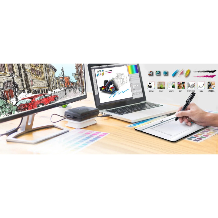 Графичен таблет Genius Graphic Tablet EasyPen i608 - GENIUS-EasyPen-i608