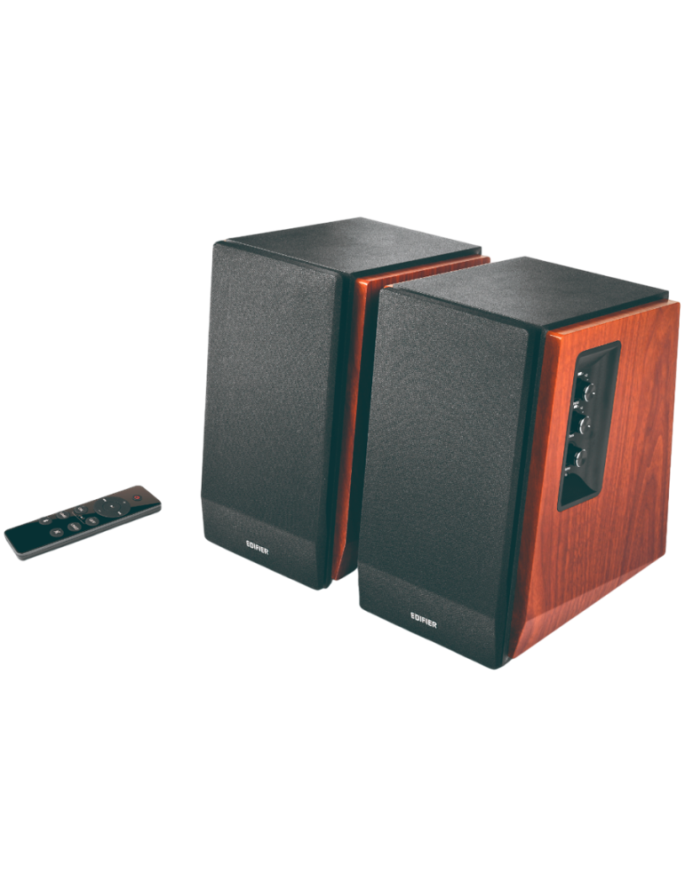 Bluetooth колони Edifier R1700BTs .0 Bookshelf Speakers, BT V5.1, RCA, 0.75-inch Tweeters, 4-inch Drivers, Sub-Out, 66W (RMS), Control Knobs and Remote Control, Brown - R1700BTS-BR