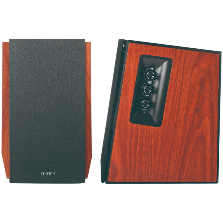 Bluetooth колони Edifier R1700BTs .0 Bookshelf Speakers, BT V5.1, RCA, 0.75-inch Tweeters, 4-inch Drivers, Sub-Out, 66W (RMS), Control Knobs and Remote Control, Brown - R1700BTS-BR