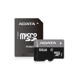 Карта памет 64GB Adata microSD Class 10 - AUSDX64GUICL10-RA1