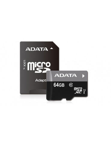 Карта памет 64GB Adata microSD Class 10 - AUSDX64GUICL10-RA1