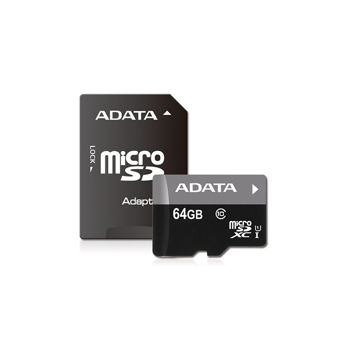 Карта памет 64GB Adata microSD Class 10 - AUSDX64GUICL10-RA1
