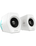 Bluetooth колони Edifier G2000 2.0 Audio System, BT V5.1, USB, AUX, 2.75-inch Drivers, RGB Lighting, 16W (RMS), White - G2000-WH