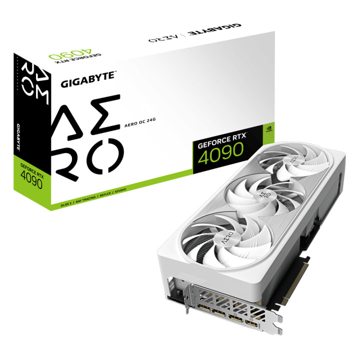 Видео карта Gigabyte GeForce RTX 4090 AERO OC 24GB GDDR6X - GV-N4090AERO OC-24GD