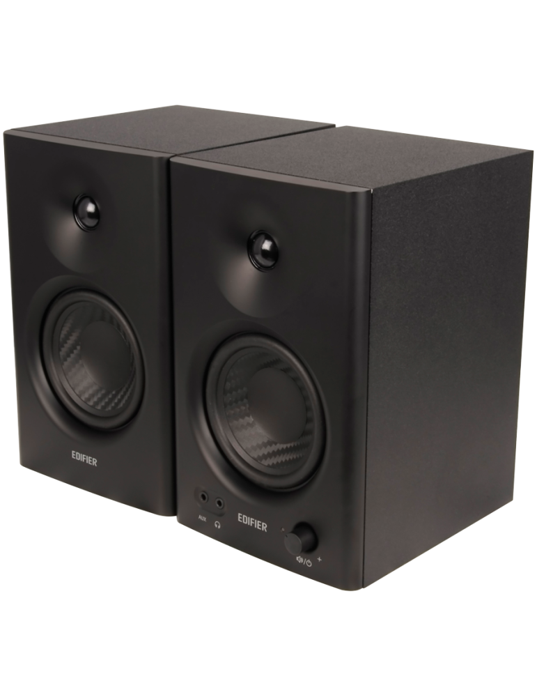 Колонка Edifier MR4 Active Studio Monitors, RCA, AUX, TRS, 1-inch Tweeters, 4-inch Woofers, 42W (RMS), Control Knob, Black - MR4-BL