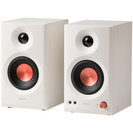Колонка Edifier MR3 Active Studio Monitors, BT V5.4, RCA, AUX, 1-inch Tweeters, 3.5-inch Drivers, 36W (RMS), Tone Control Dials, White - MR3-WH
