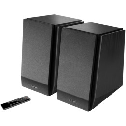 Bluetooth колони Edifier R1855DB 2.0 Bookshelf Speakers, BT V5.1, Optical, Coaxial, RCA, 0.75-inch Tweeters, 4-inch Drivers, Sub-Out, 70W (RMS), Control Knobs and Remote Control, Matte Black - R1855DB-MA