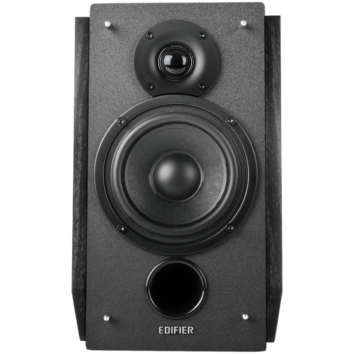 Bluetooth колони Edifier R1855DB 2.0 Bookshelf Speakers, BT V5.1, Optical, Coaxial, RCA, 0.75-inch Tweeters, 4-inch Drivers, Sub-Out, 70W (RMS), Control Knobs and Remote Control, Matte Black - R1855DB-MA
