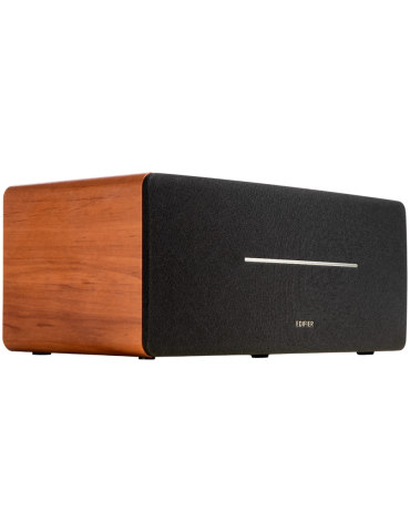 Bluetooth колони Edifier D12 2.0 Bluetooth Speaker, BT V5.0, RCA, AUX, 2x 4-inch Midrange Drivers, 2x 19mm Tweeters, Remote Control and Top-Mounted Controls, Brown - D12-BR