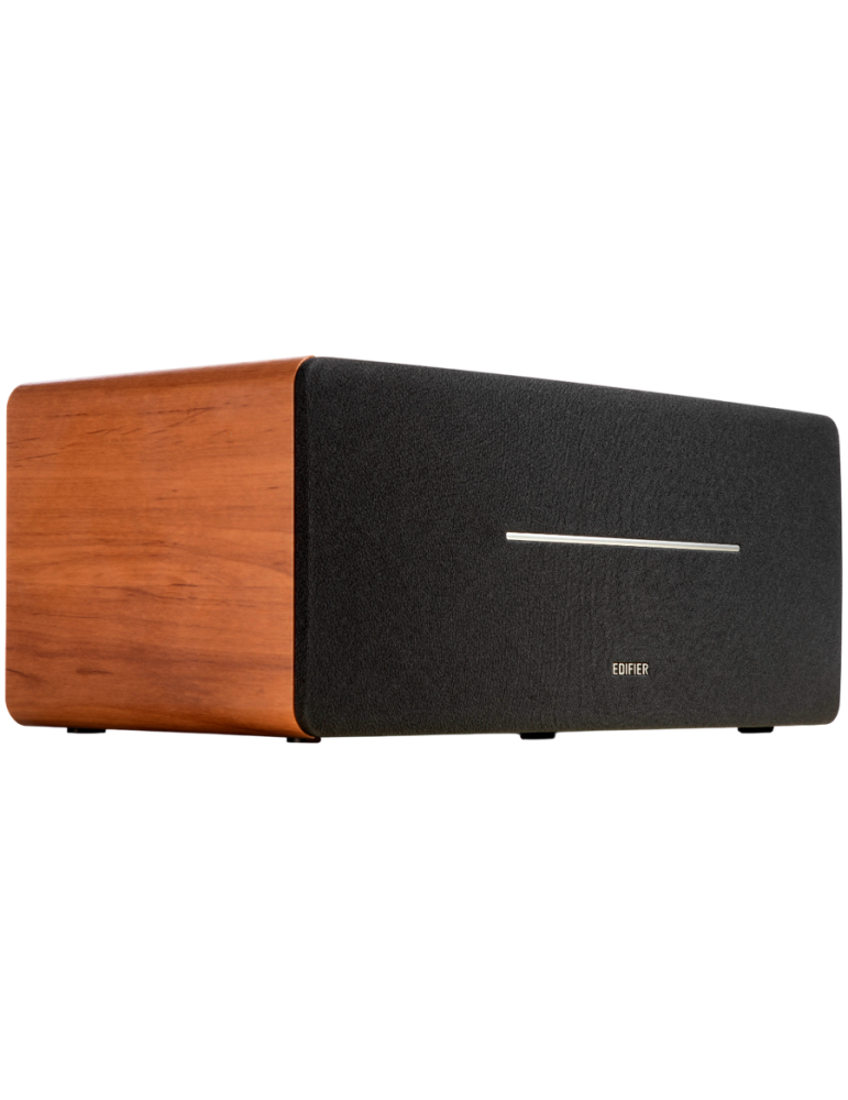 Bluetooth колони Edifier D12 2.0 Bluetooth Speaker, BT V5.0, RCA, AUX, 2x 4-inch Midrange Drivers, 2x 19mm Tweeters, Remote Control and Top-Mounted Controls, Brown - D12-BR