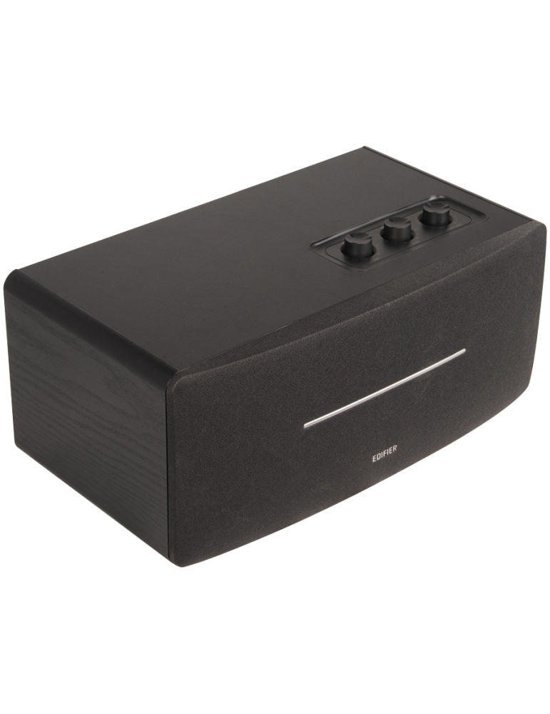 Bluetooth колони Edifier D12 2.0 Bluetooth Speaker, BT V5.0, RCA, AUX, 2x 4-inch Midrange Drivers, 2x 19mm Tweeters, Remote Control and Top-Mounted Controls, Black - D12-BL