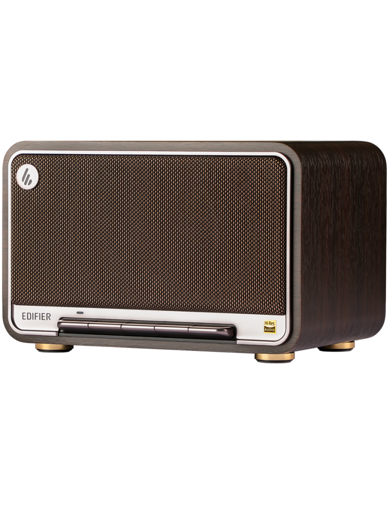 Bluetooth колони Edifier D32 2.1 Speaker, BT V5.3, Wi-Fi, AUX, USB-C, 1x 4-inch Midrange Driver, 2x 1-inch Tweeters, 60W (RMS), Black Walnut - D32-BL WALNUT