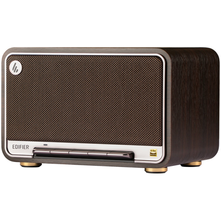 Bluetooth колони Edifier D32 2.1 Speaker, BT V5.3, Wi-Fi, AUX, USB-C, 1x 4-inch Midrange Driver, 2x 1-inch Tweeters, 60W (RMS), Black Walnut - D32-BL WALNUT
