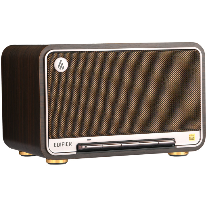 Bluetooth колони Edifier D32 2.1 Speaker, BT V5.3, Wi-Fi, AUX, USB-C, 1x 4-inch Midrange Driver, 2x 1-inch Tweeters, 60W (RMS), Black Walnut - D32-BL WALNUT