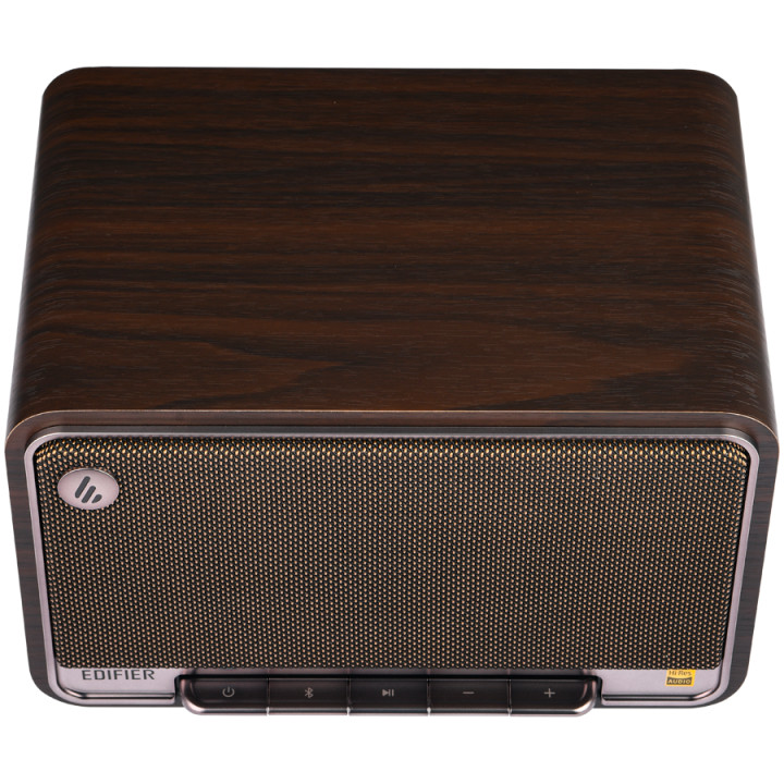 Bluetooth колони Edifier D32 2.1 Speaker, BT V5.3, Wi-Fi, AUX, USB-C, 1x 4-inch Midrange Driver, 2x 1-inch Tweeters, 60W (RMS), Black Walnut - D32-BL WALNUT