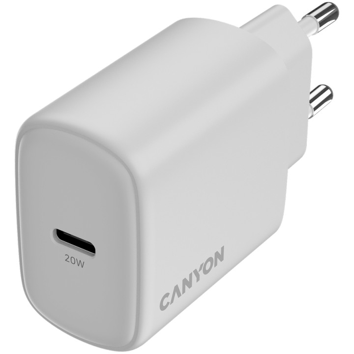 Зарядно CanyonOnCharge 200 20W 1xPD EU White - CNE-CHA200-01