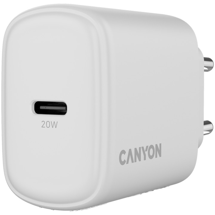 Зарядно CanyonOnCharge 200 20W 1xPD EU White - CNE-CHA200-01