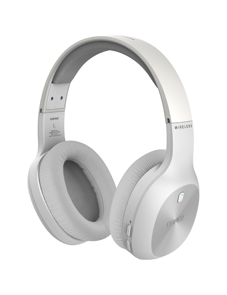 Bluetooth слушалки Edifier W800BT Plus Wireless Over-Ear Headphones, 40mm Dynamic Drivers, BT V5.1, Up To 55H Battery, USB-C, White - W800BT PLUS-WH