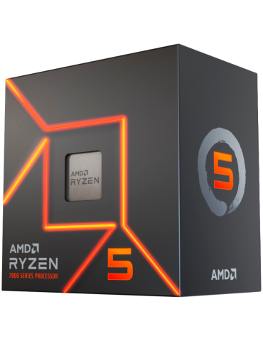 Процесор AMD Ryzen 5 7400 6C/12T, 4.3GHz, 22MB, 65W, AM5, MPK, with Radeon Graphics and Wraith Stealth Cooler - 100-100001900MPK