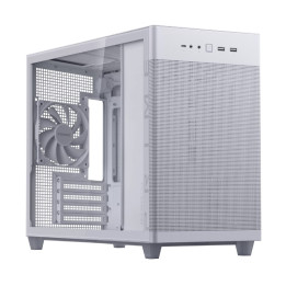 Кутия за компютър Asus Prime AP201 TG White - 90DC00G3-B39010