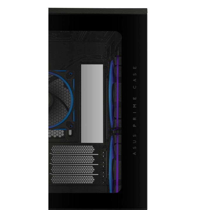 Кутия за компютър Asus Prime AP202 ARGB mATX, 3бр ARGB Вентилатора - Black - 90DC00P0-B19000