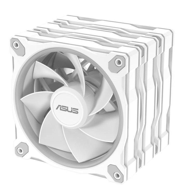 Комплект Вентилатори 3в1 Asus PRIME MR120 ARGB Reverse White Edition - 90DA00L3-B09020