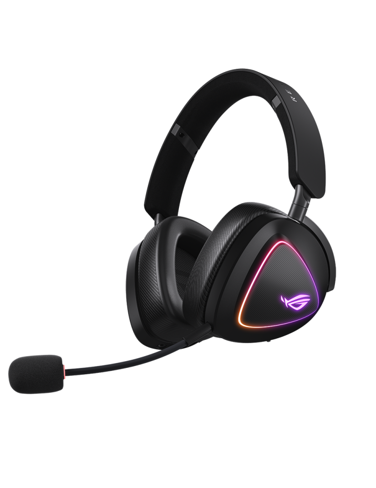 Безжични геймърски слушалки Asus ROG Delta II - USB-C, Aura Sync RGB - 90YH03W0-BHUA00