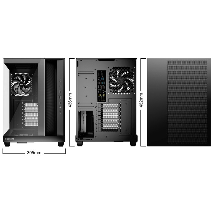 Кутия за компютър be quiet! LIGHT BASE 500 Black, ATX - BGW83