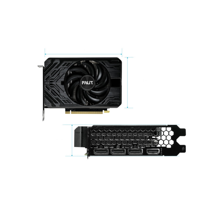 Видео карта Palit GeForce RTX 4060 TI STORMX 8G GDDR - NE6406T019P1-1060F