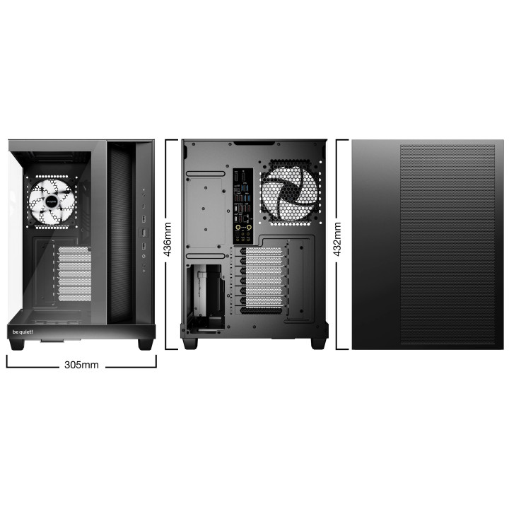 Кутия за компютър be quiet! LIGHT BASE 500 LX Black, ATX - BGW85