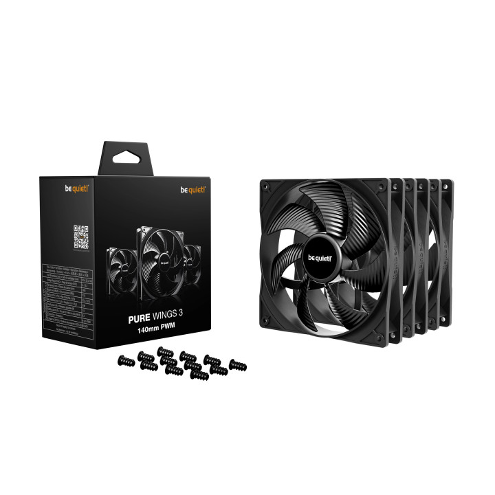 Комплект вентилатори be quiet! PURE WINGS 3 140mm PWM 3-Pack x 140mm  - BL139