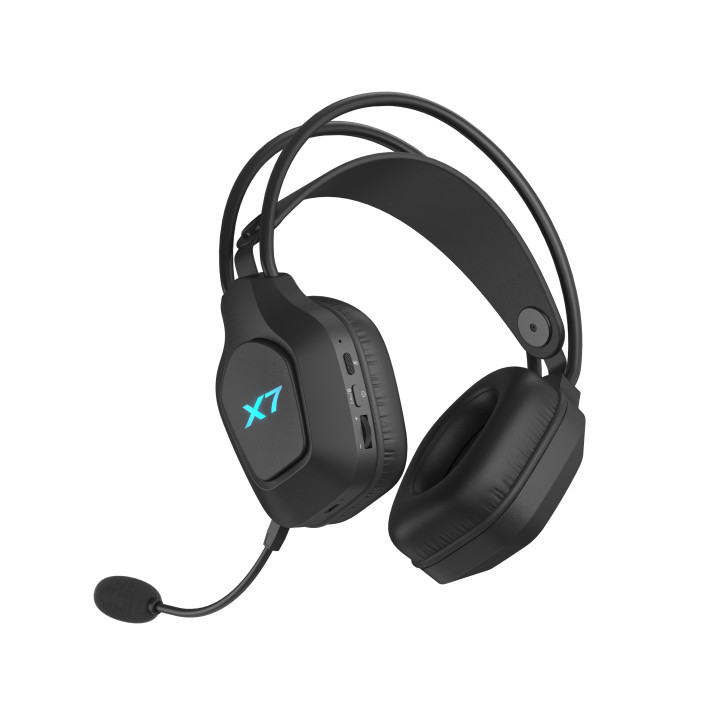 Bluetooth геймърски слушалки A4tech X7 XR-200, Bluetooth, RGB, черни