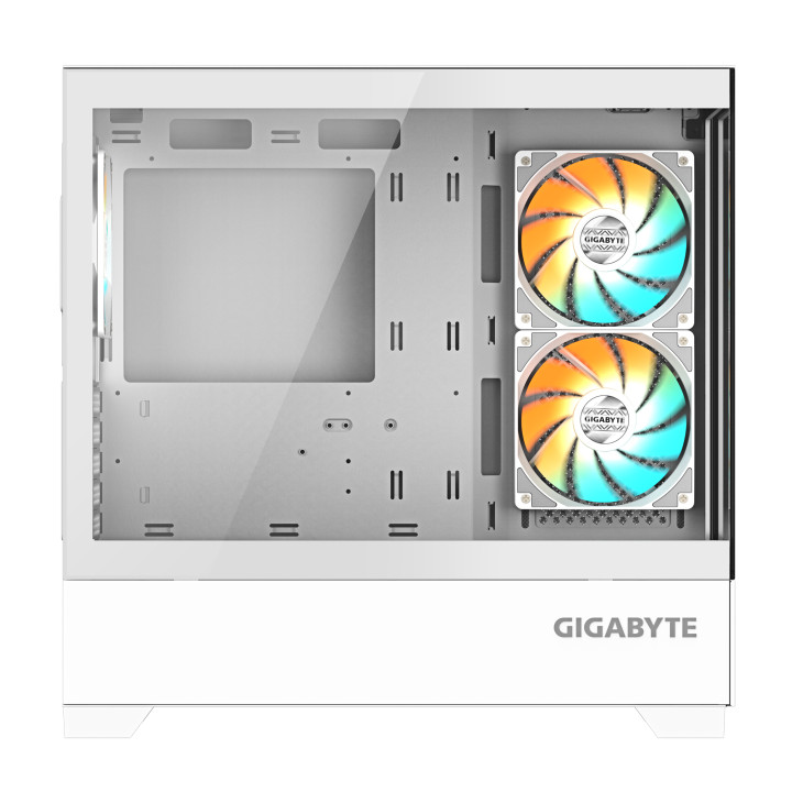 Кутия за компютър Gigabyte C201 PANORAMIC ICE, 3бр ARGB Вентилатора - GB-C201PI