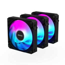 Комплект вентилатори Gigabyte AORUS EZ CHAIN 120 Black 3-Pack ARGB - GP-ECFAN1203