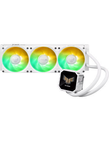 Водно охлаждане за процесор Asus TUF Gaming LC III 360 ARGB LCD White Edition - 90RC01A2-B0EAY0