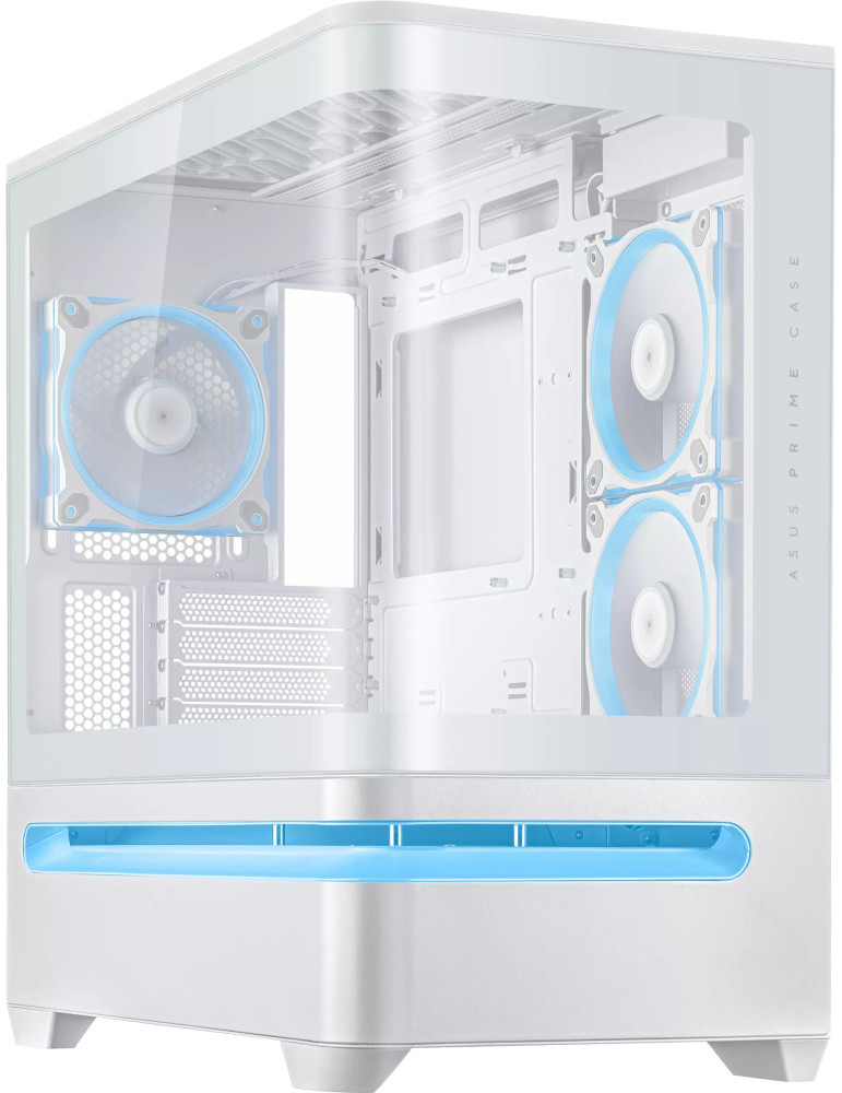Кутия за компютър Asus Prime AP202 ARGB mATX   3 ARGB Вентилатора - White - 90DC00P3-B19000