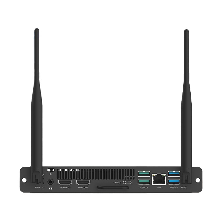 Мини компютър за интерактивни дисплеи Prestigio Light & Light  Series PSMB528K002, Intel Core i5-1235U, RAM 8GB DDR5, 256GB SSD, WiFi 6, TPM2.0, Windows 11 trial, 2*wifi antennas