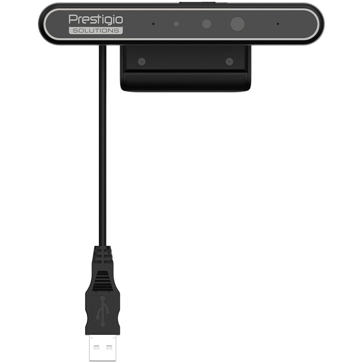 Видеоконферентна система Prestigio Solutions Video Conferencing Windows Hello Camera: FHD, 2MP, 2 mic, 1m (Range), Connection via USB 3.0 - PVCCF2M202