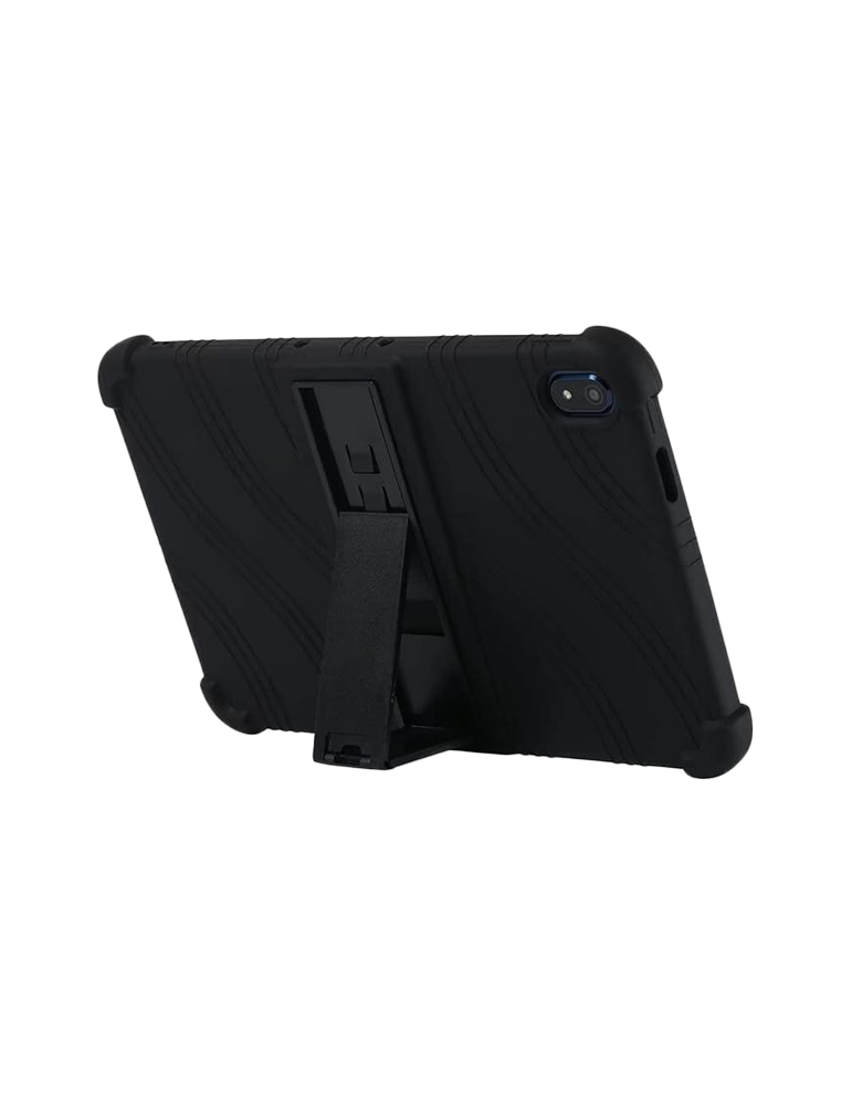 Калъф за таблет Prestigio Solutions Virtuoso PSTA101, soft rubber with extra protection on the corners, with kickstand. Color black - PSTA101_CASE